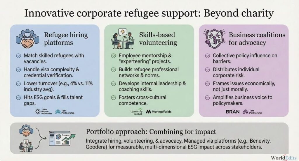corporate support programs for refugees – WorldEdits writing and content services